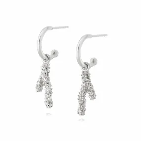 Isla Coral Drop Earrings Sterling Silver