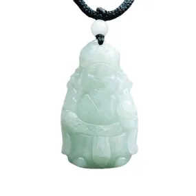 Jade Jewelry Fortune's Favor God of Wealth Pendant