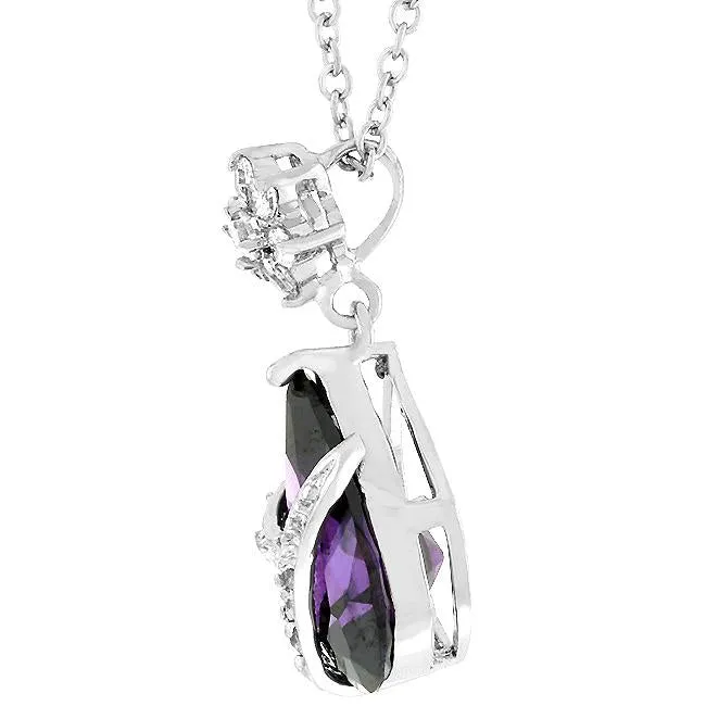 Jenn Wrrapped Amethyst CZ Pendant | 6.6ct