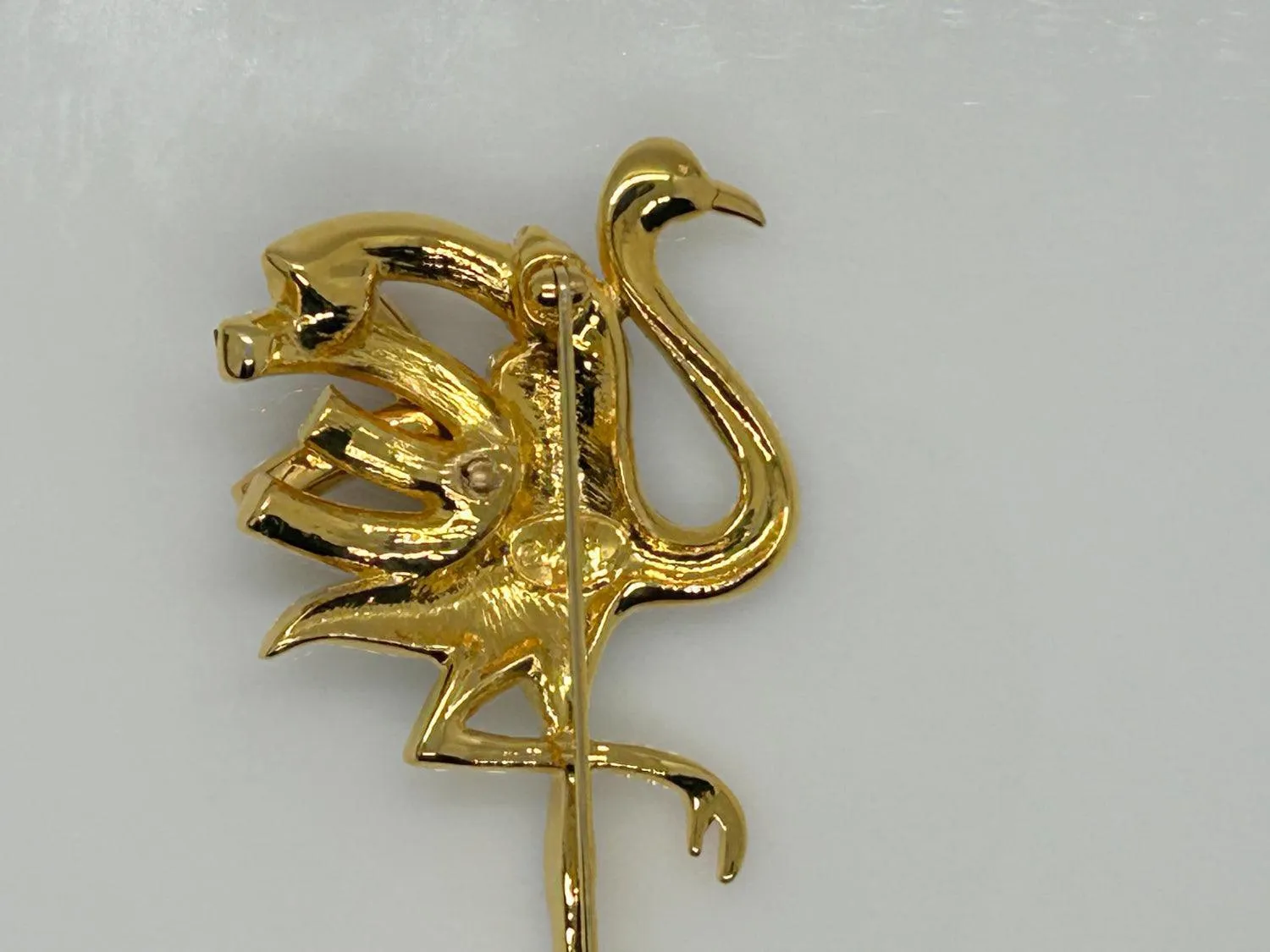 Kenneth J Lane Treasures of the Duchess Flamingo Brooch: Very Hard to Find