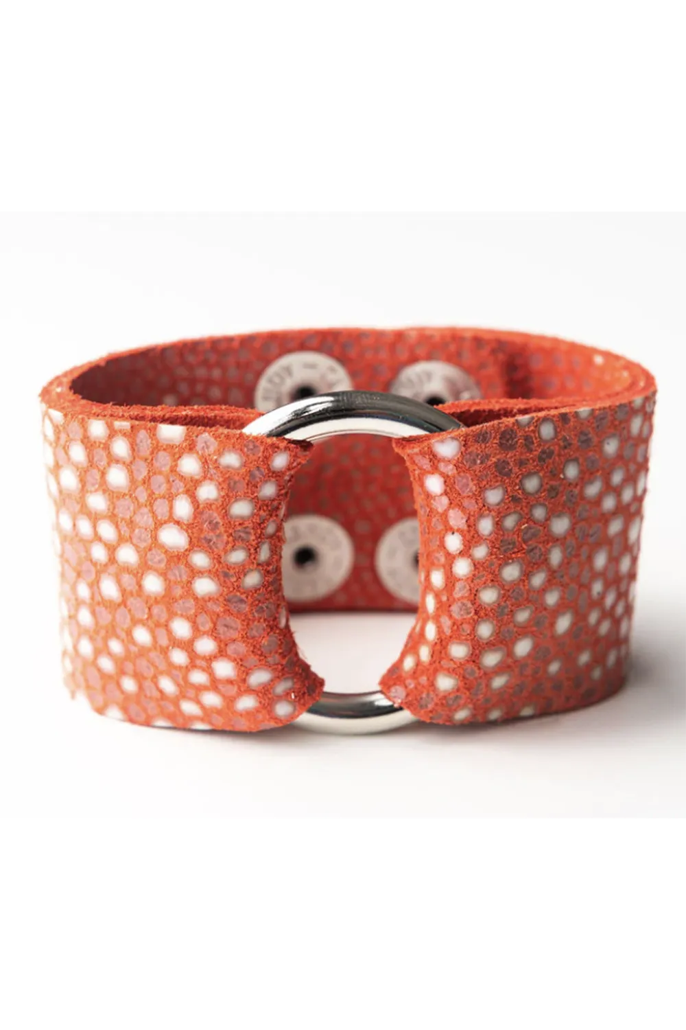 Keva Thick Cuff - Coral Speckled