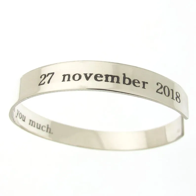 Kids Name Cuff Bracelet for Men