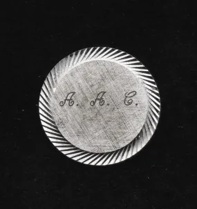 Lamode - Vintage Sterling Silver Engraved Monogram Brooch