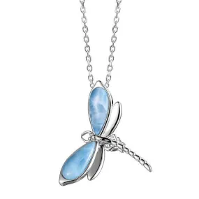 Larimar Dragonfly Pendant