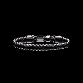 Laurel Box Chain Bracelet | Silver Color