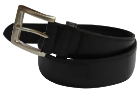 Leather Belt - Black - Genuine Leather