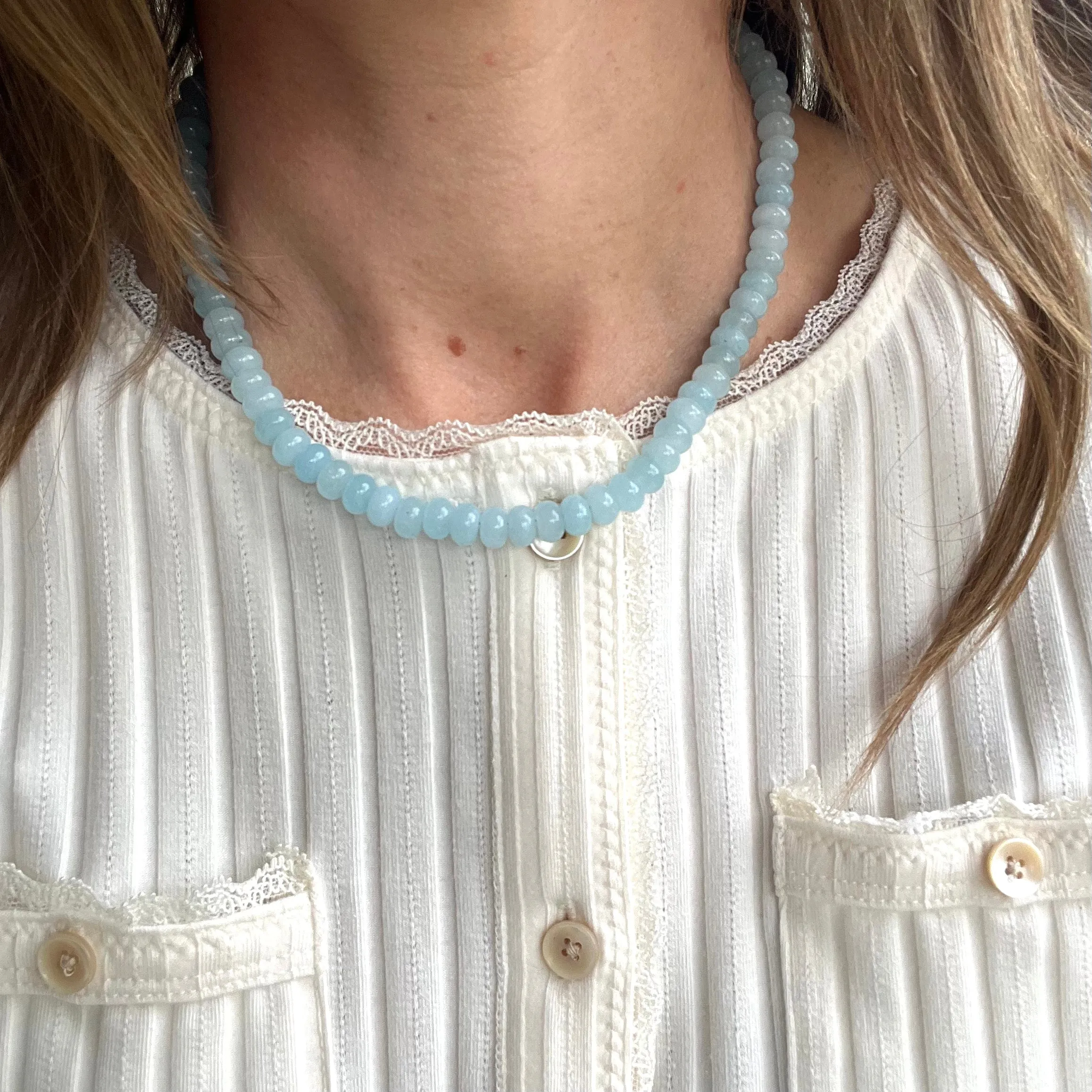 Light Blue Gemstone Necklace