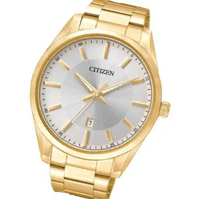 Men's Citizen Quartz Watch with Silver Dial