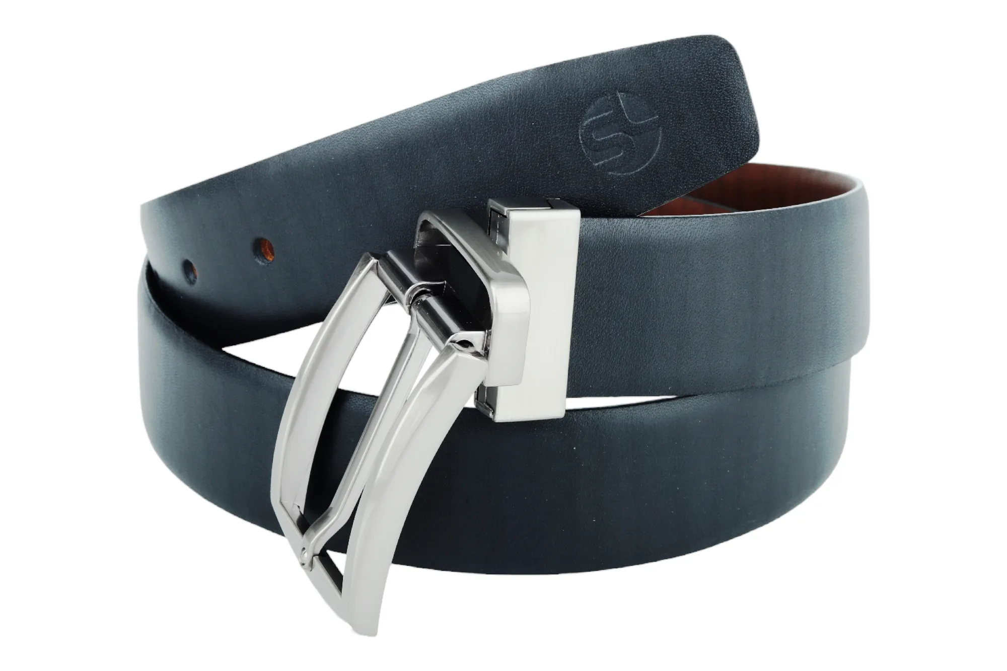 Mens Premium Reversible leather Formal Belt 57401