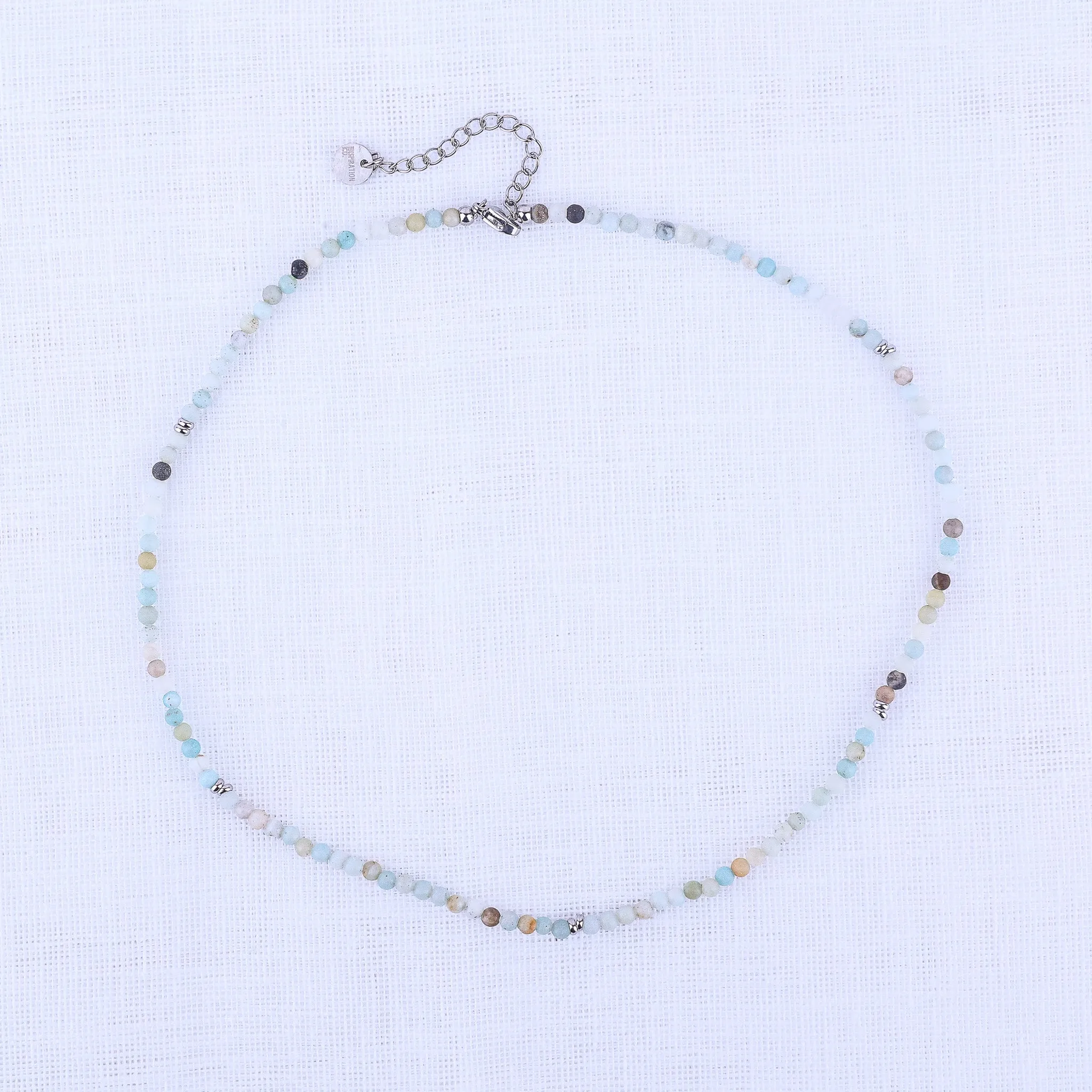 MICRO GEMSTONE NECKLACE - AMAZONITE