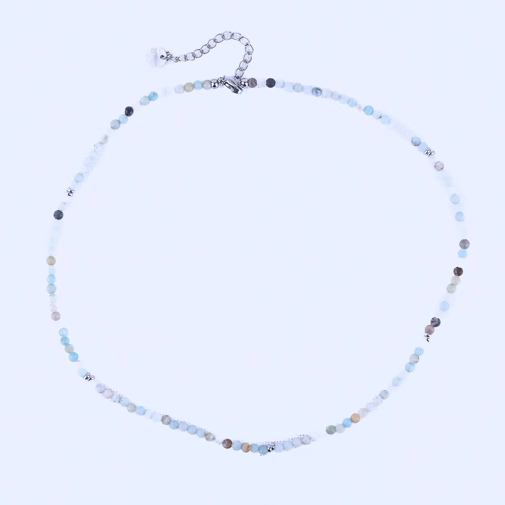 MICRO GEMSTONE NECKLACE - AMAZONITE