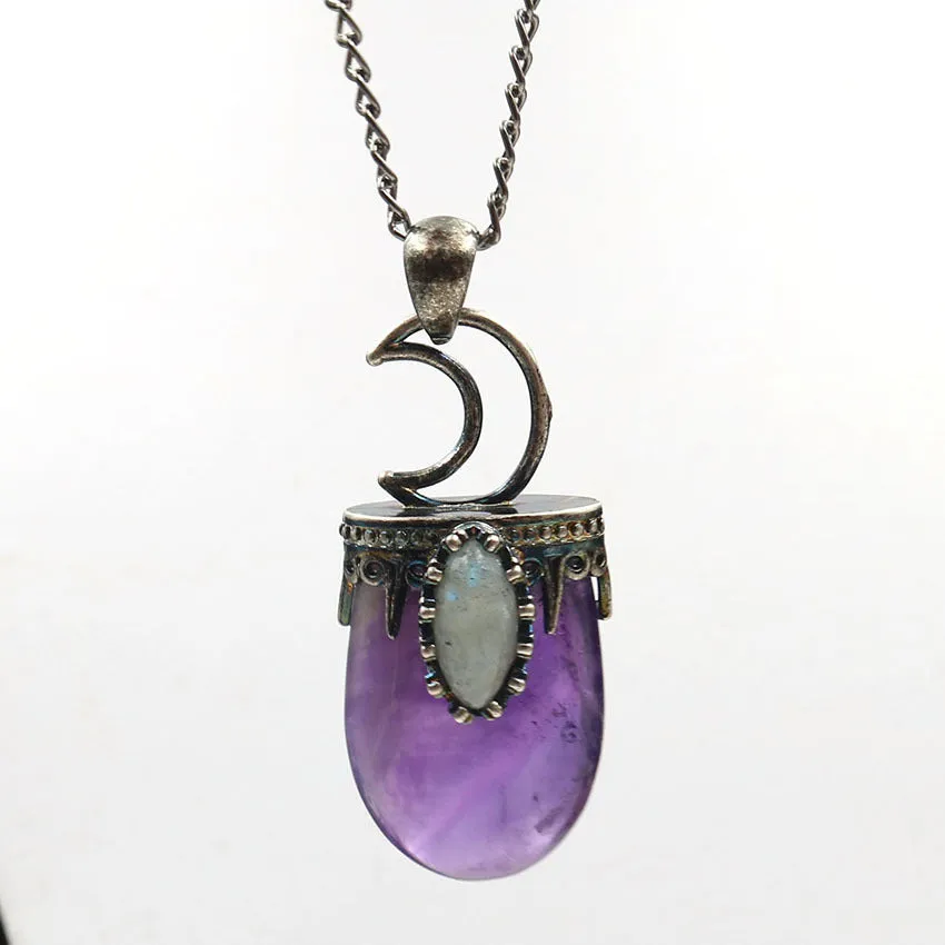 Moon Amethyst Pendant