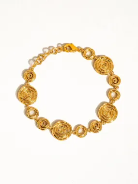 Morgan 18K Vintage Round Chain Bracelet