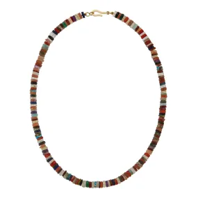 Multi Gemstone Beaded Necklace (45cm)