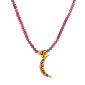 Nava Zahavi Crescent Moon Necklace