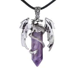 Necklace - Dragon Crystal Amethyst