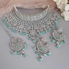 Noorjahan Necklace Set Mint