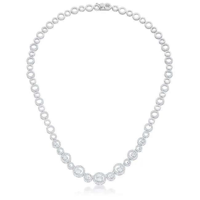 Olivia Graduated Cubic Zirconia Necklace | 45ct