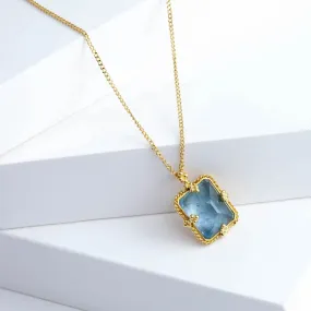 One-of-a-kind aquamarine necklace