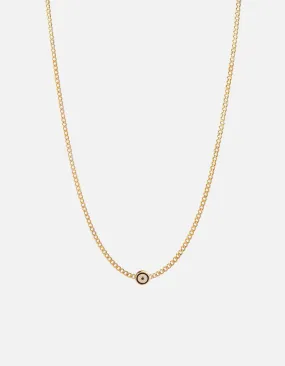 Opus Sapphire Type Chain Necklace, Gold Vermeil/Blue