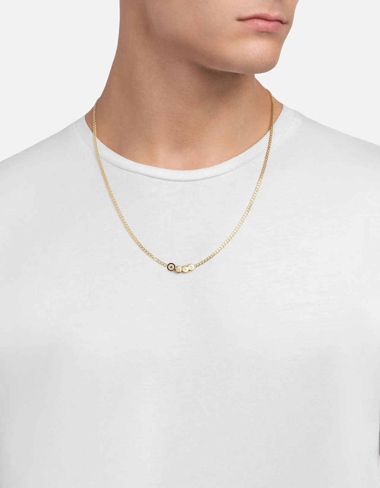 Opus Sapphire Type Chain Necklace, Gold Vermeil/Blue