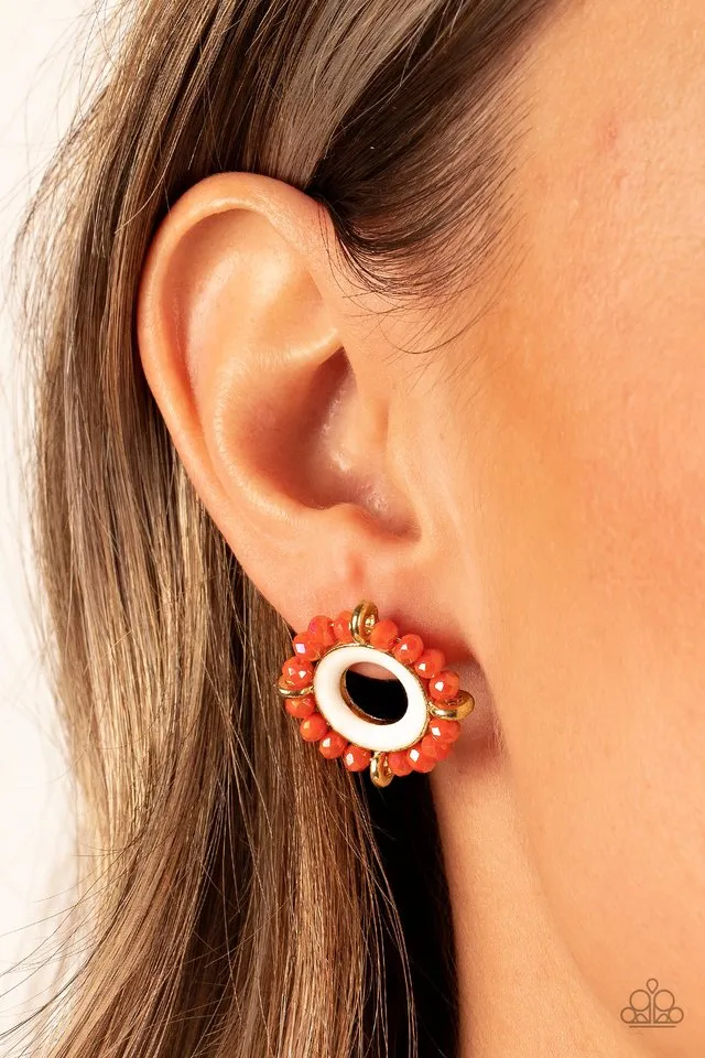 Paparazzi Earring ~ Nautical Notion - Orange