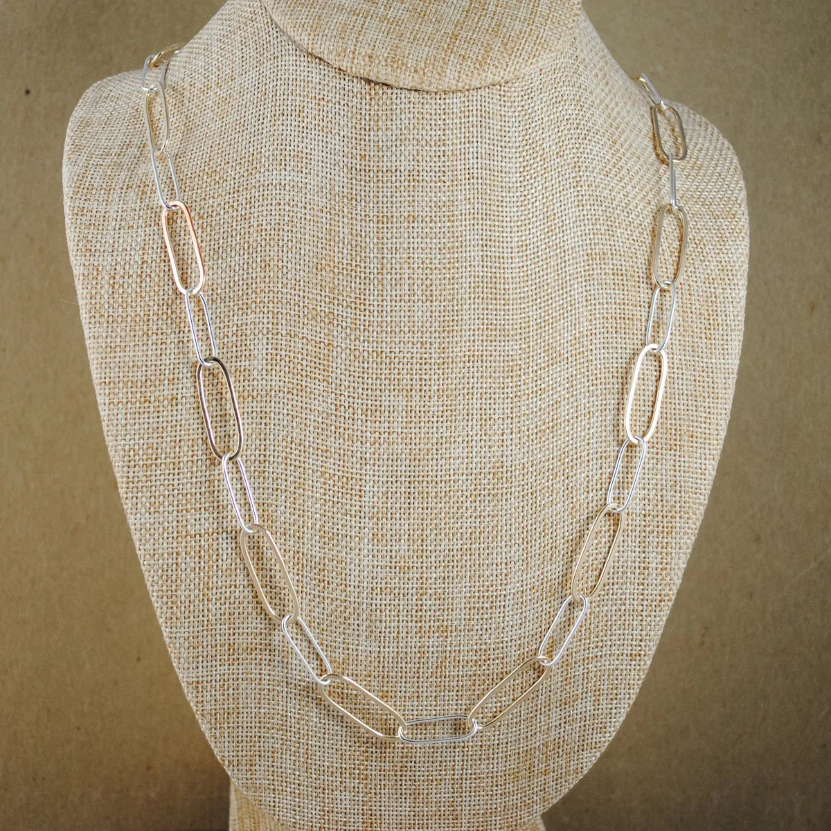 Paperclip Chain - mixed metals