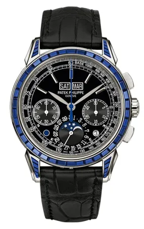 patek philippe perpetual calendar chronograph sapphire platinum men's watch ref. 5271/11p-001