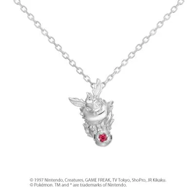 [Pokémon]Flareon & Pokéball necklace silver