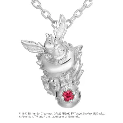 [Pokémon]Flareon & Pokéball necklace silver