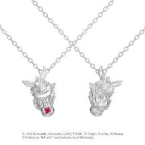 [Pokémon]Flareon & Pokéball necklace silver