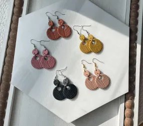 Polymer Clay Earrings - Boho Geometric