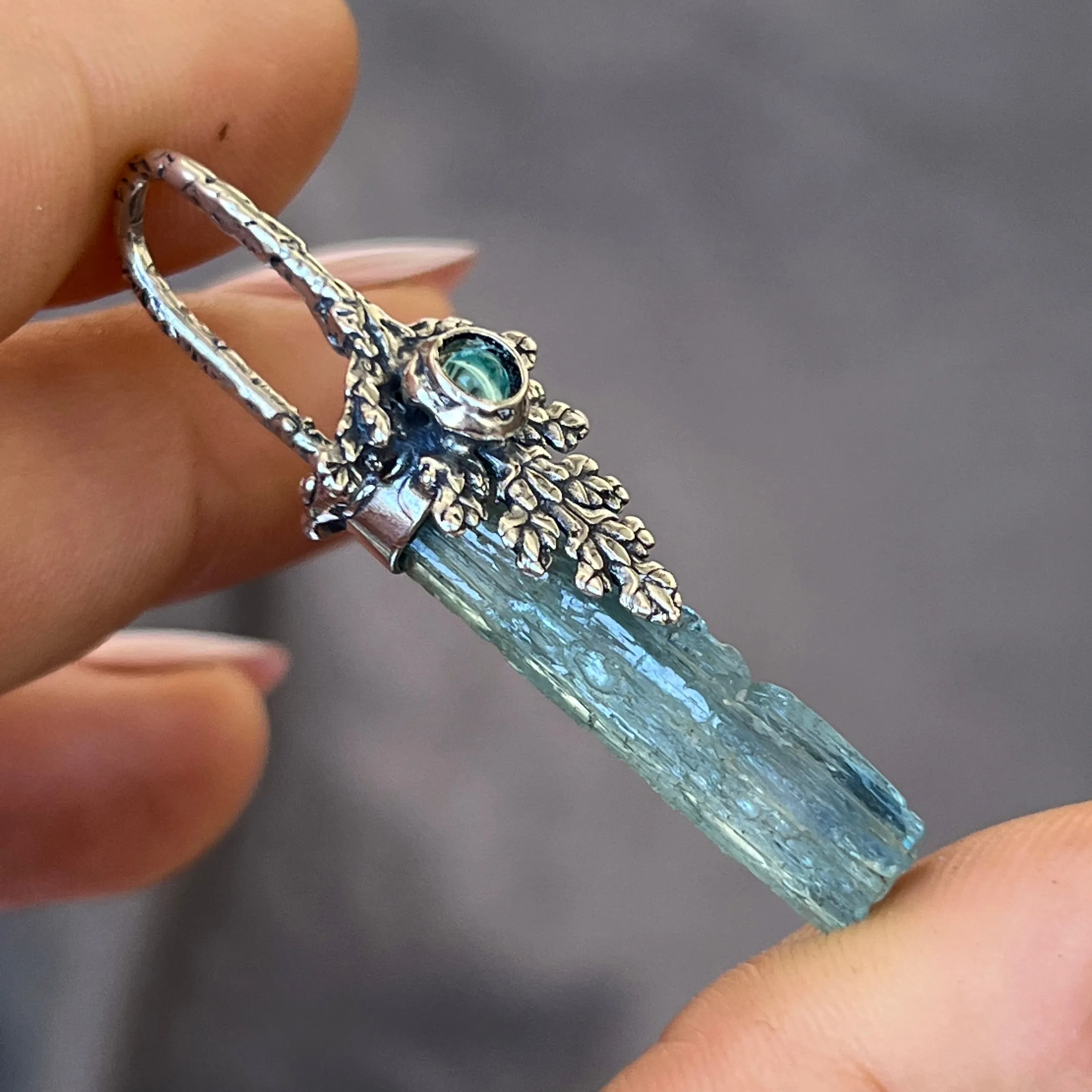 PRE-ORDER FOR MELISSA- Aquamarine Fairy Pendant