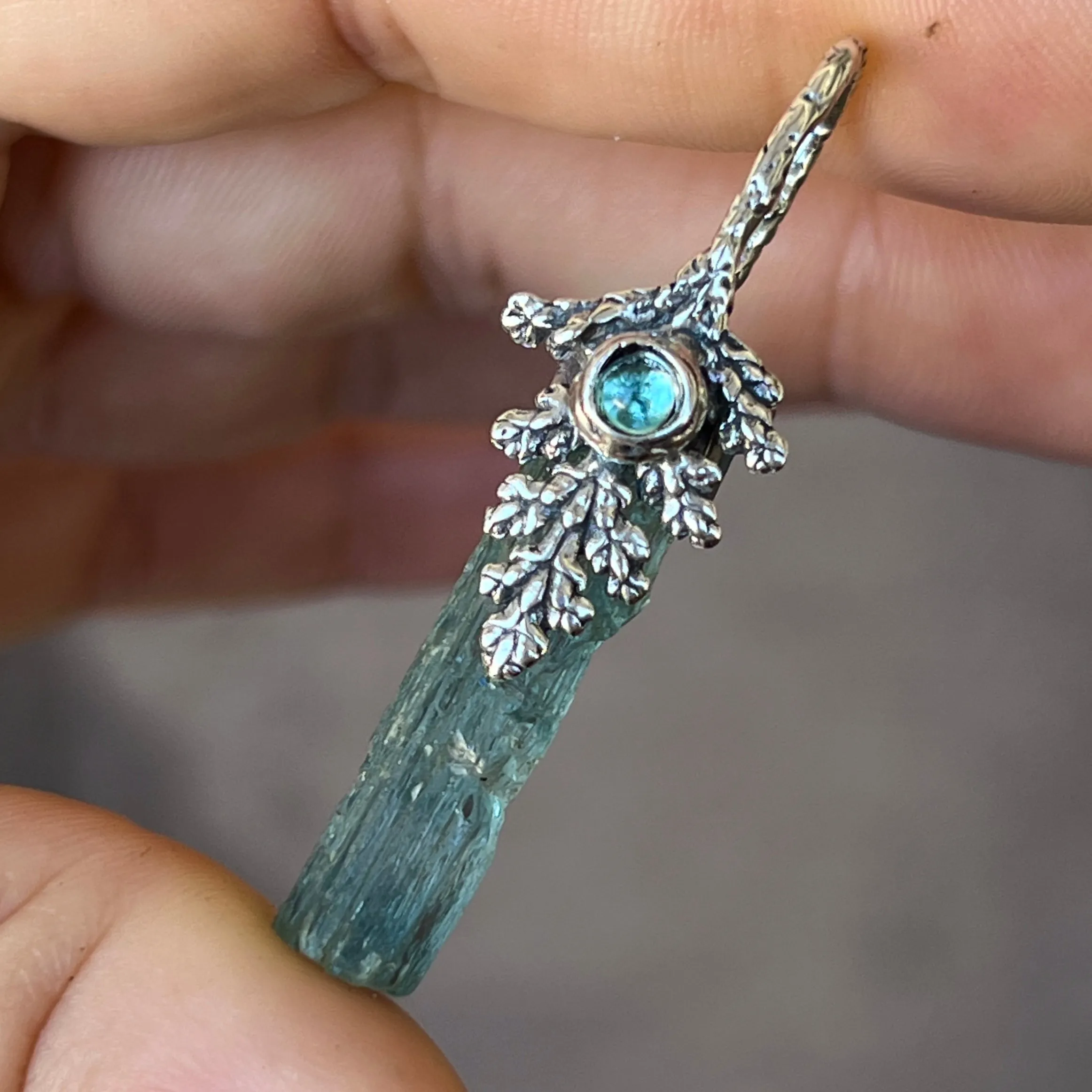 PRE-ORDER FOR MELISSA- Aquamarine Fairy Pendant