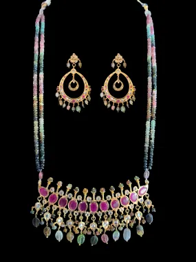 PS302 Tirmani in tourmaline  beads( SHIPS IN 3 WEEKS  )