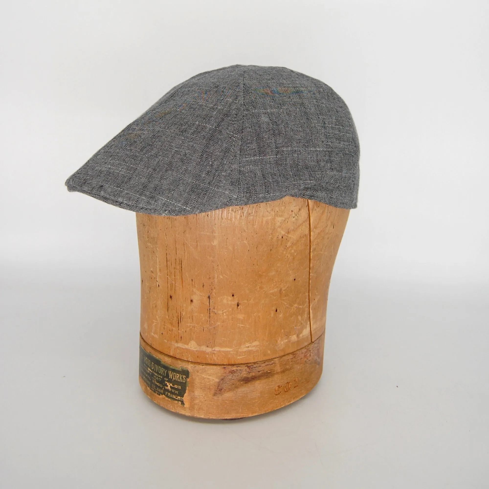 Pub Cap, Cotton Chambray