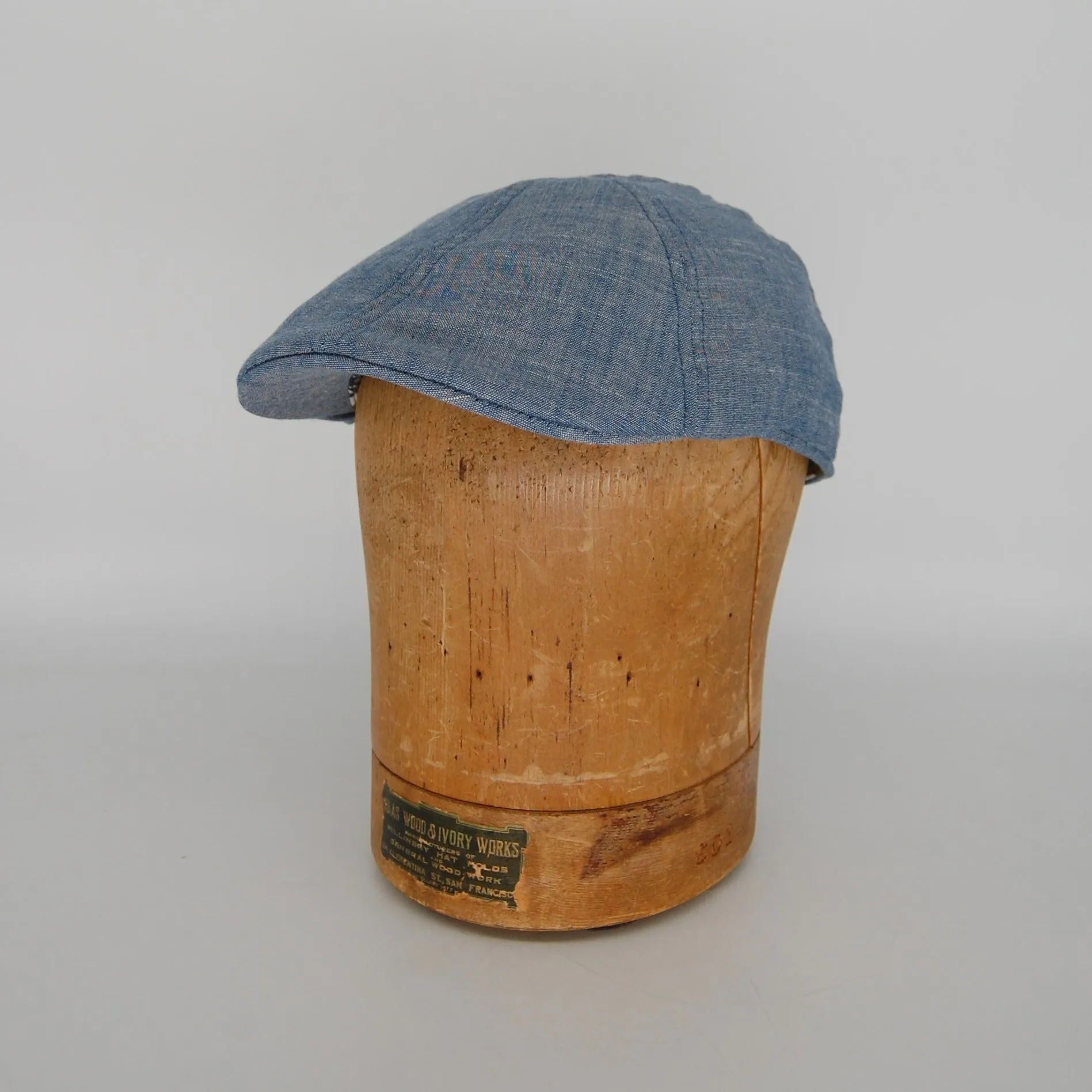 Pub Cap, Cotton Chambray