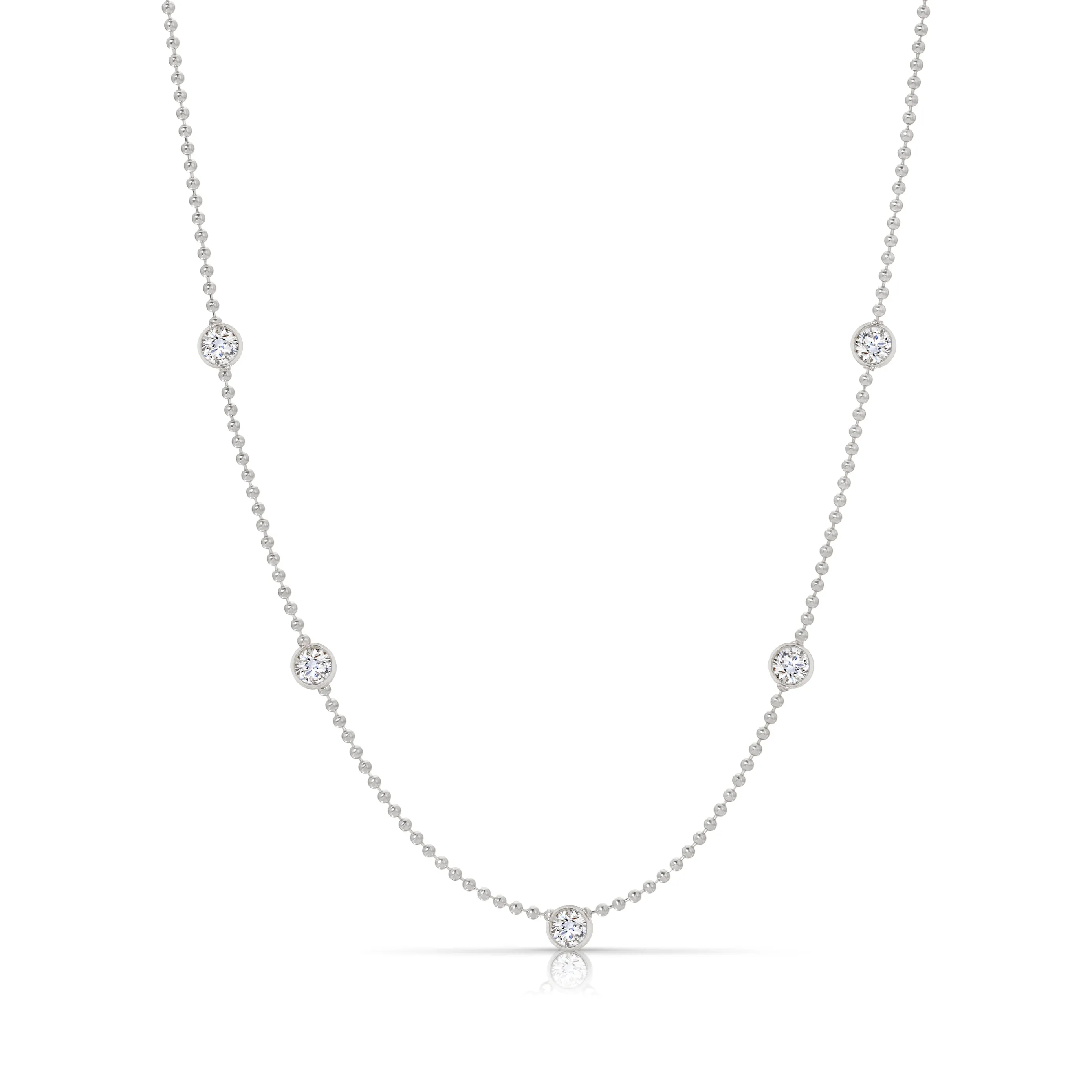 Quintet Diamond Layering Necklace