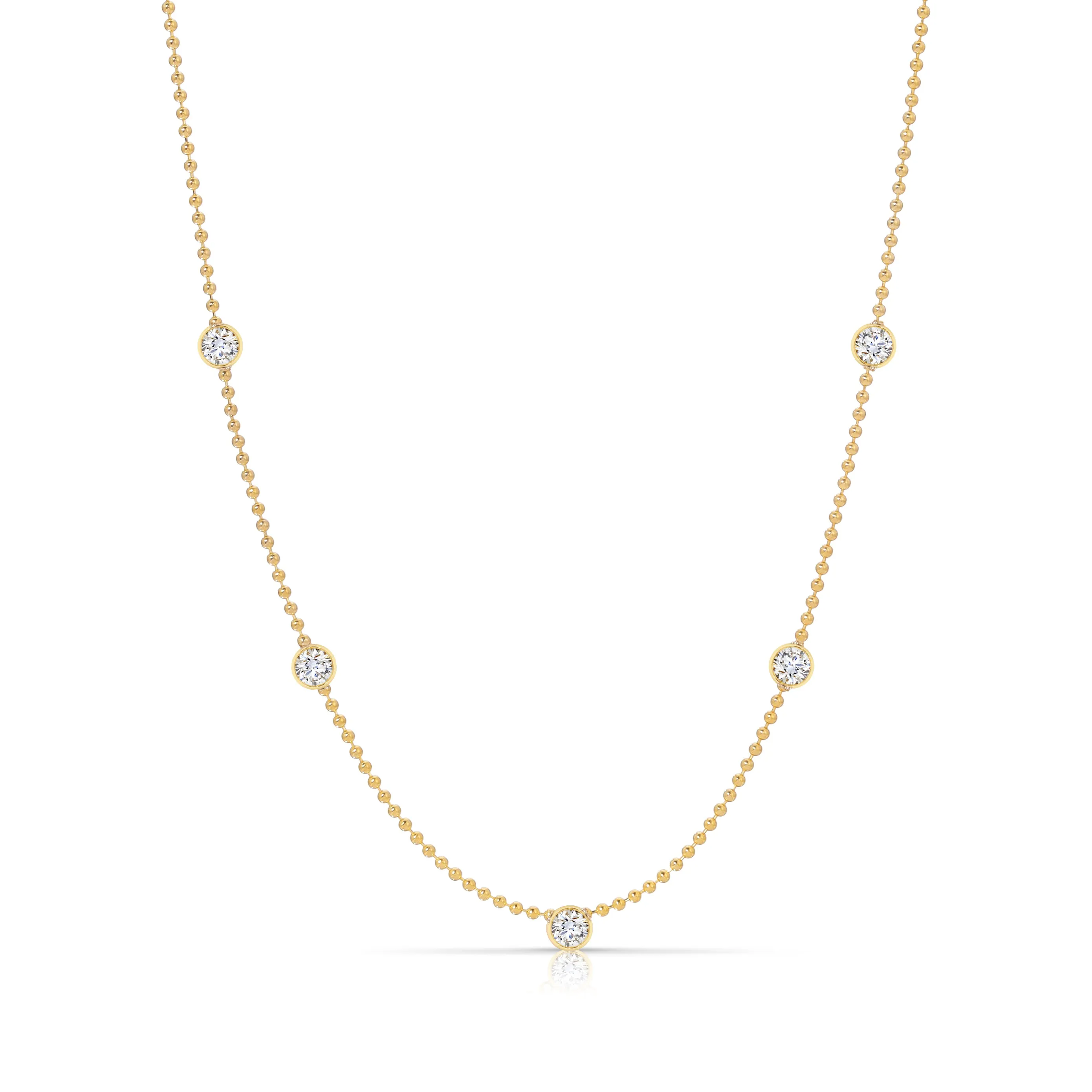 Quintet Diamond Layering Necklace