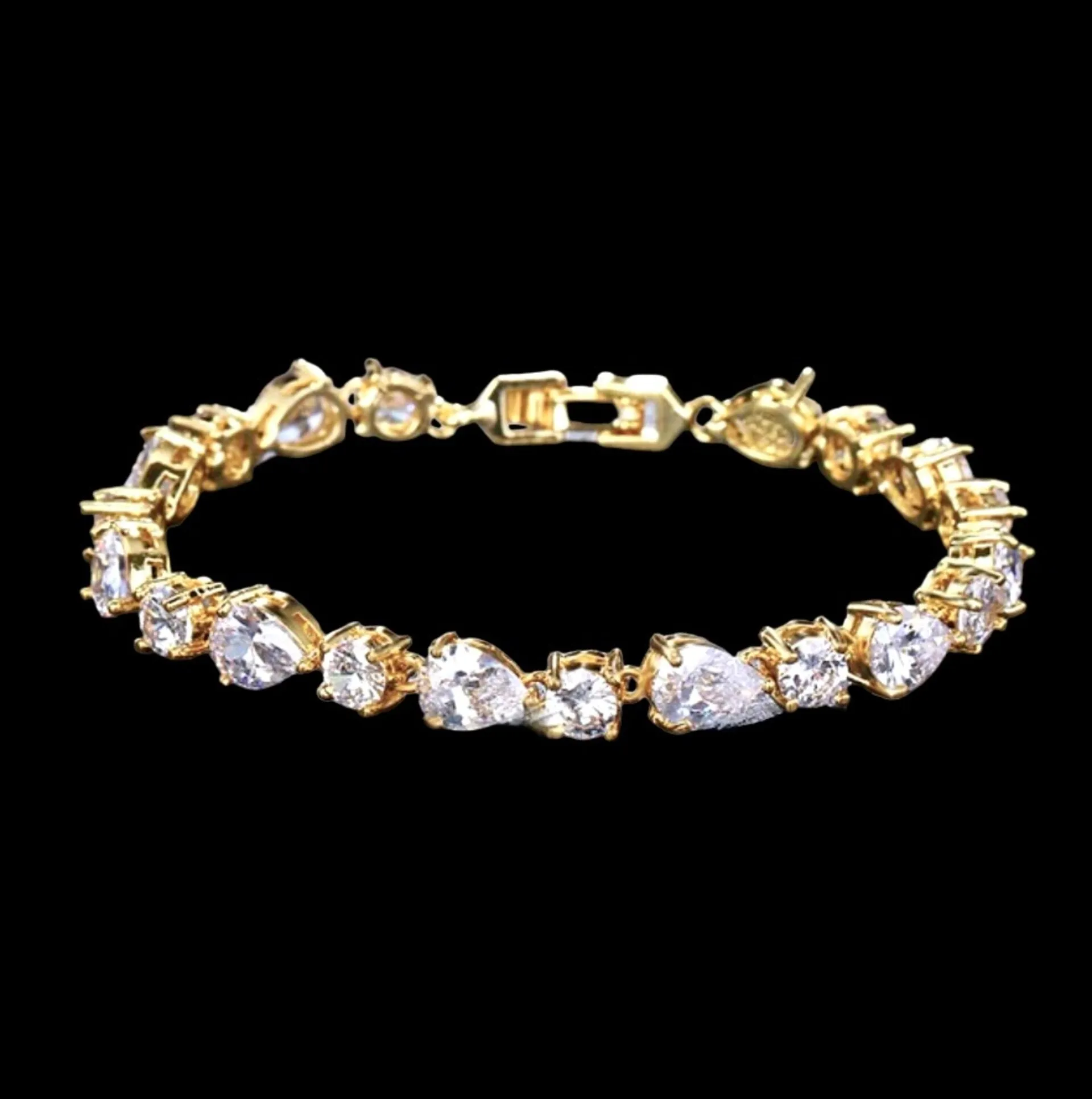 "Colette" - 3-Piece Cubic Zirconia Bridal Jewelry Set - Available in Silver, Rose Gold and Yellow Gold