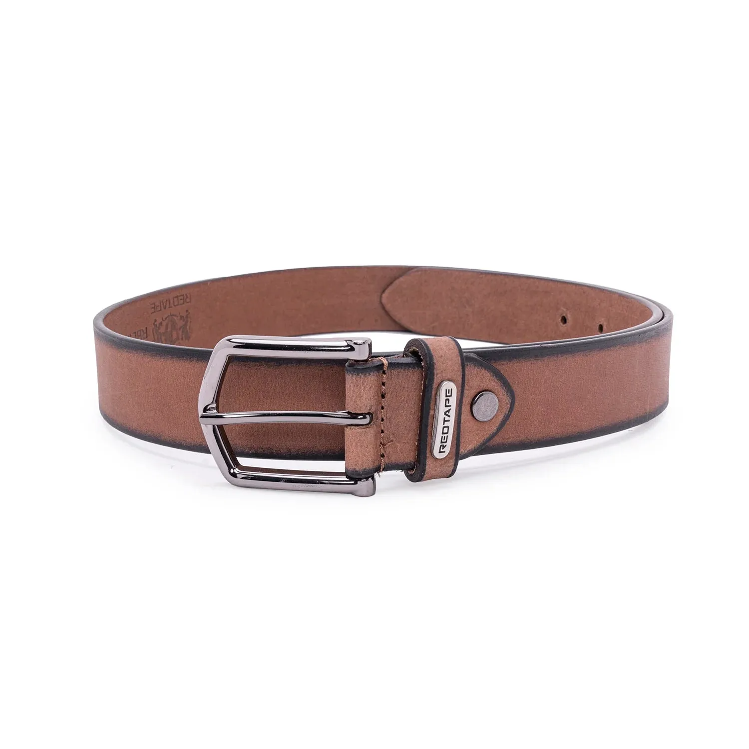 Red Tape Casual Leather Belt For Men | Solid Leather Belt | Classic and Durable