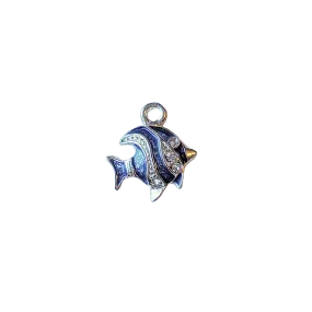 Rhinestone Enamel Tropical Fish Charm