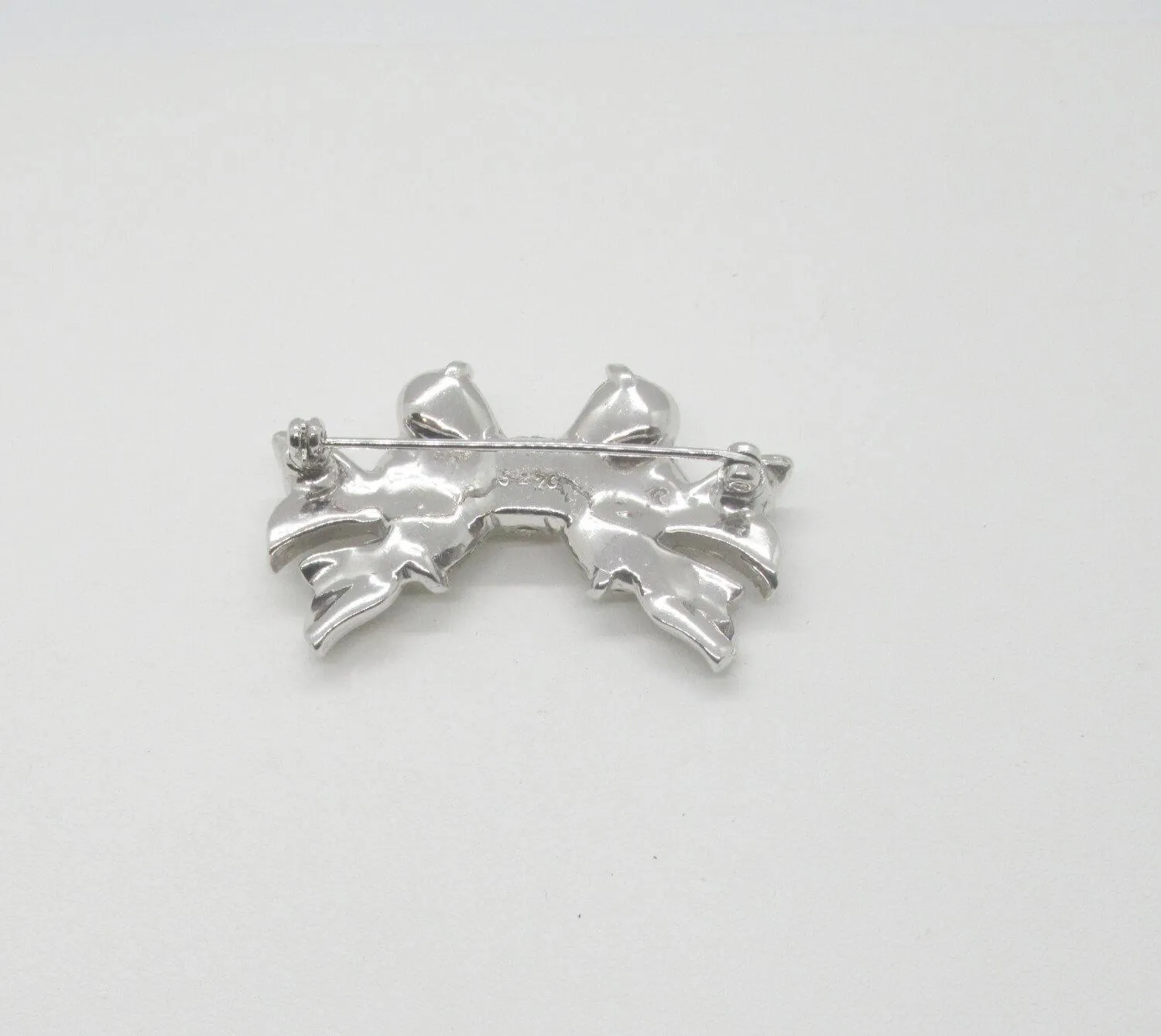 Rich Vintage Rhinestone Bow Brooch