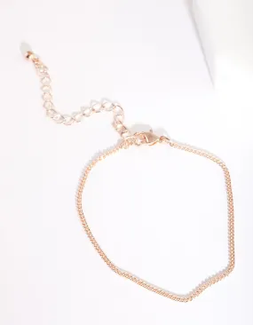 Rose Gold Fine Chain Bracelet