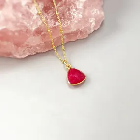 Ruby Necklace Gold