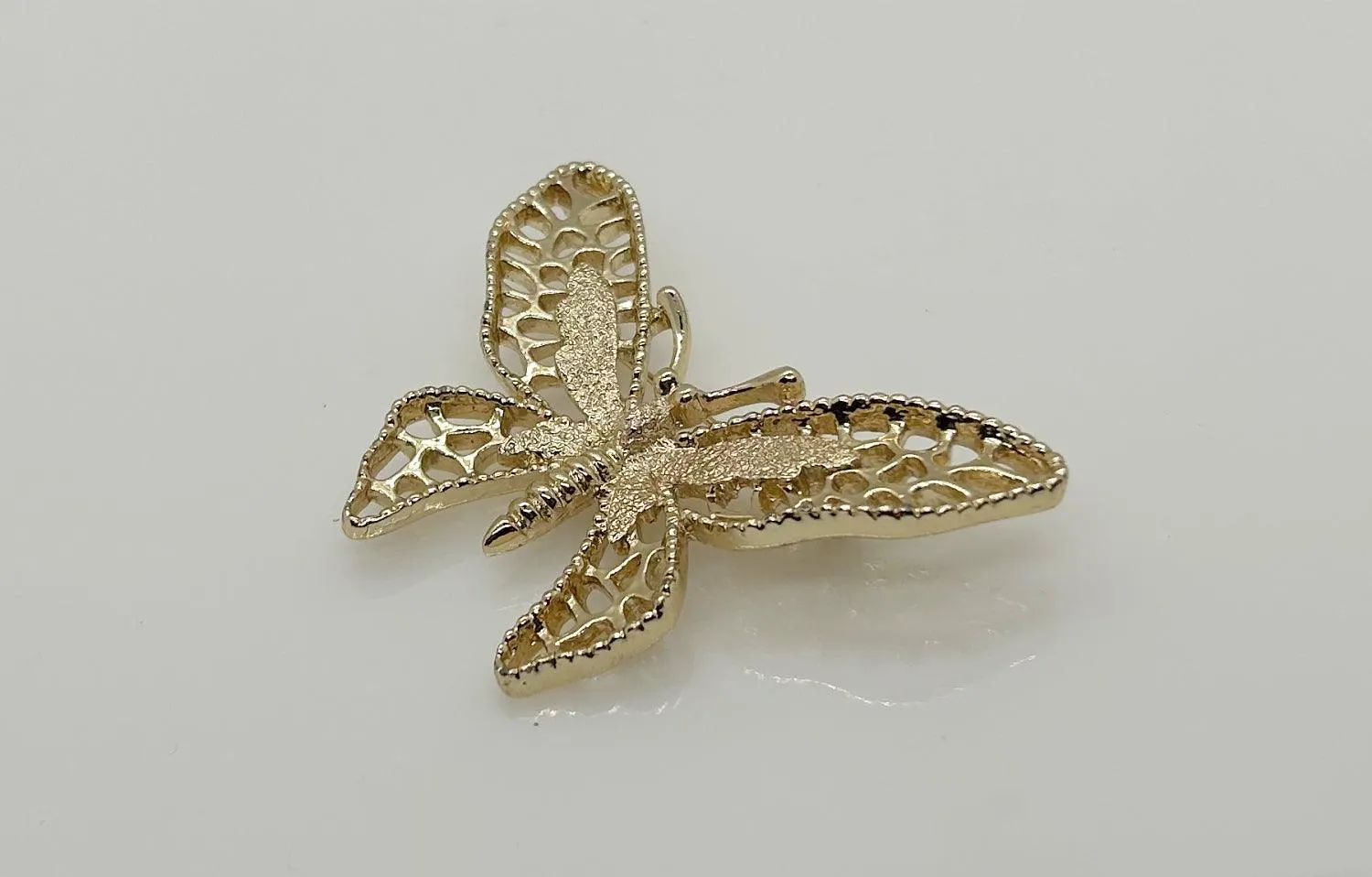 Sarah Coventry Gold Tone Madame Butterfly Brooch (1971)