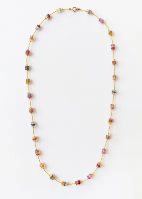 SEE REAL FLOWERS Rainbow Sapphire Necklace