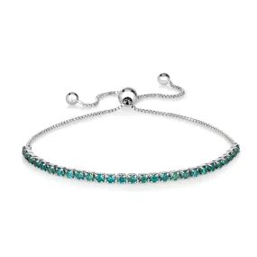 Signature Adjustable Bolo Bracelet in Paraiba Tourmaline