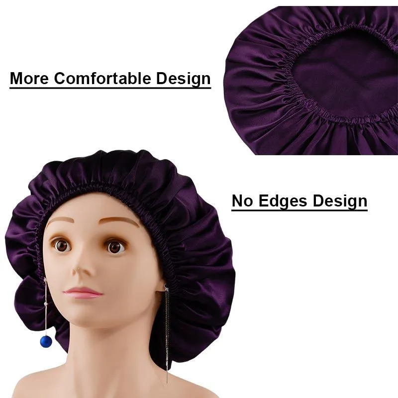 Silk Sleep Cap Dark Purple - Dropshipping