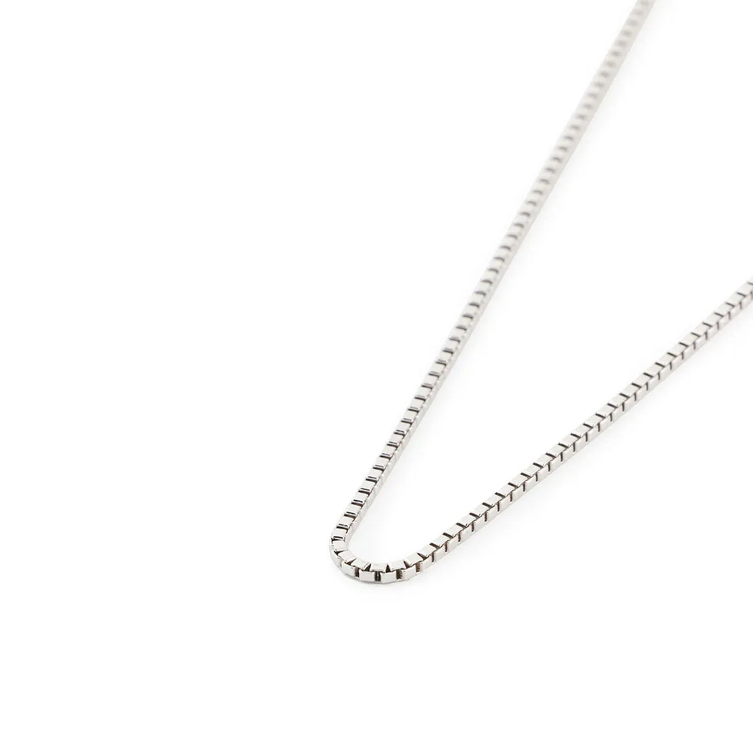 Silver Box Chain Necklace